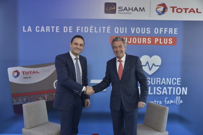 Photo - M. Jean-Louis Bonenfant, DG de Total Maroc & M. Moulay Mhamed Elalamy, DG de Saham Assurance