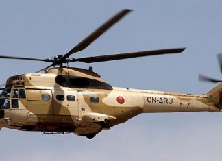 Errachidia : Un hélicoptère des FAR se crashe, les pilotes indemnes