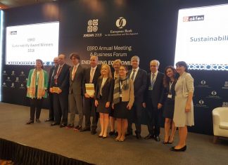 Changement climatique : Le Maroc remporte le « EBRD Sustainability awards 2018 »