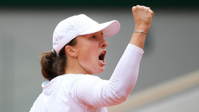La Polonaise Iga Swiatek en finale de Roland-Garros