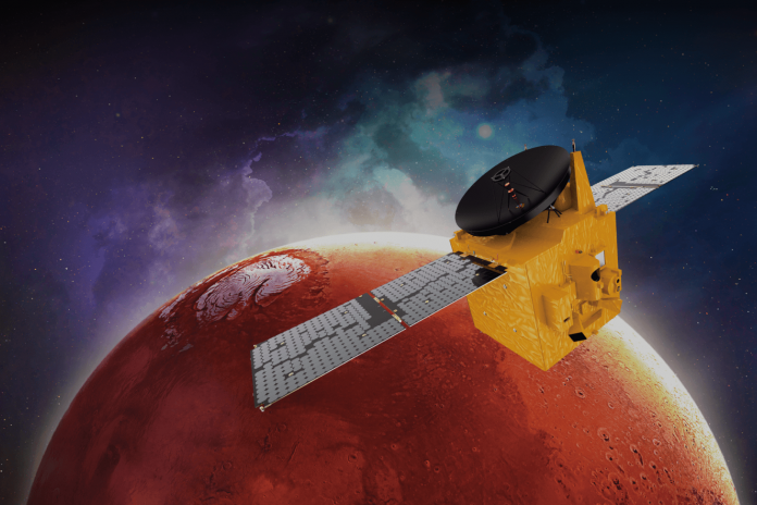 Les Emirats Arabes Unis placent une sonde autour de Mars
