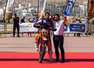 Le Marocain Amine Echiguer remporte le Rallye du Maroc dans la catégorie moto « Rallye 3 »