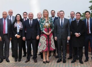 Axa Assurance Maroc acceuille la reine Máxima des Pays-Bas