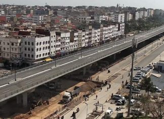 Casablanca. Mise en circulation du pont de dénivellation du boulevard Mohammed VI