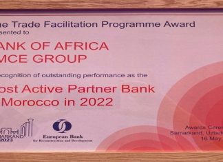 BANK OF AFRICA élue « Banque partenaire la plus active au Maroc pour l’année 2022 »