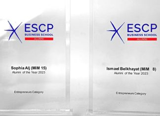 Les fondateurs de Chari.ma désignés Alumnis ʺEntrepreneursʺ 2023 par l’ESCP Business School