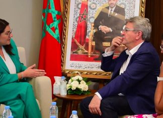 Rabat: Mélenchon rencontre Fatima-Zahra El Mansouri et Bensaïd (PHOTOS)
