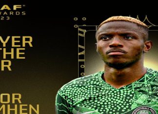 Le Nigérian Victor Osimhen est le Ballon d’Or africain 2023