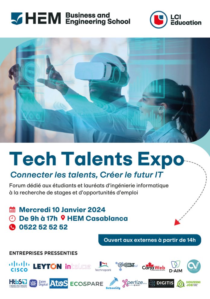 Affiche Tech Talents Expo ES Janvier 2024 (1)