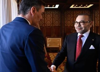 Pedro Sanchez reçu par le roi Mohammed VI