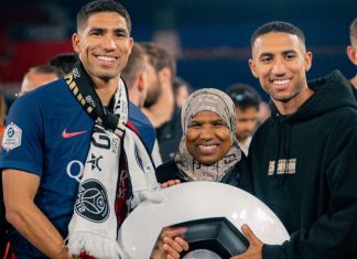 Hakimi deuxième meilleur joueur africain de Ligue 1