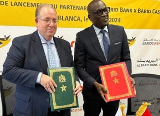 Al Barid Bank et sa filiale Barid Cash nouent un partenariat avec Ria Money Transfer