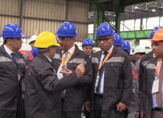 Jorf Lasfar: Mezzour visite le complexe sidérurgique de Riva Industries