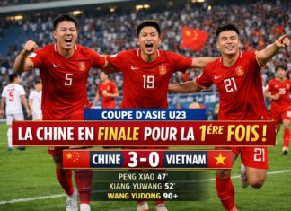 Coupe d’Asie U23 : la Chine en finale pour la 1ʳᵉ fois, après un 3-0 contre le Vietnam