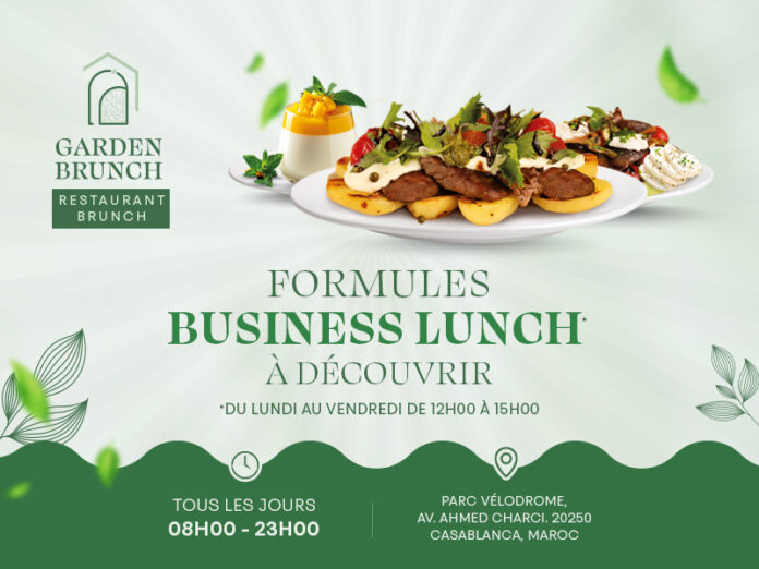 Garden Brunch Formules business Lunch