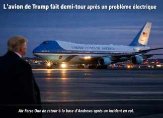En route pour Davos, l’avion de Trump fait demi-tour après un problème électrique