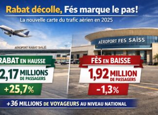 Rabat décolle, Fès marque le pas : la nouvelle carte du trafic aérien en 2025