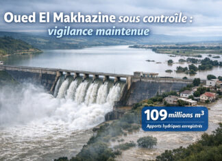 Barrage d’Oued El Makhazine: Situation stable avec une baisse du niveau de la retenue