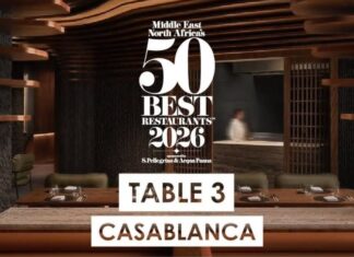 Table III distingué meilleur restaurant au Maroc et 11e dans la région MENA