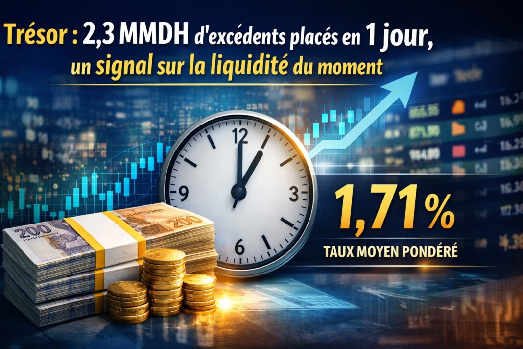 Trésor 2 3 MMDH excedent