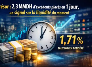 Trésor : 2,3 MMDH d’excédents placés en 1 jour, un signal sur la liquidité du moment