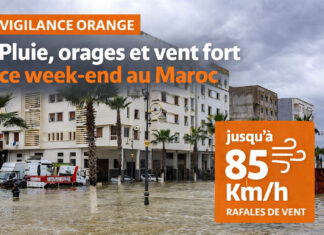 Vigilance orange : le Maroc face à 3 jours de pluie, d’orages et de rafales