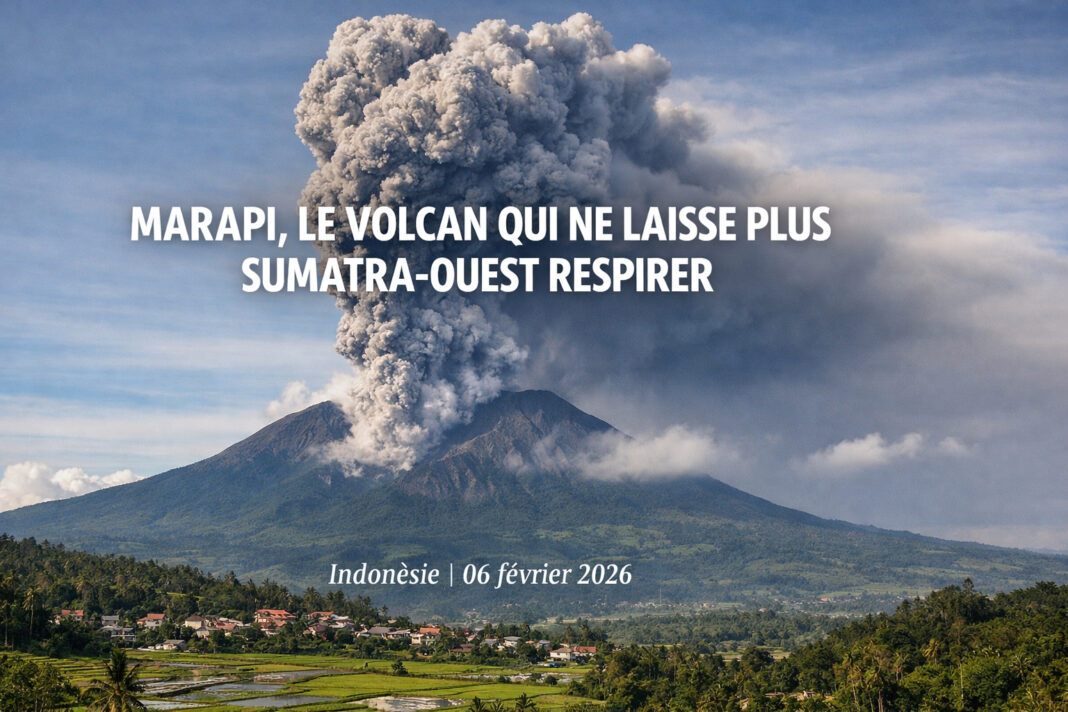 Volcan Marapi indonesie