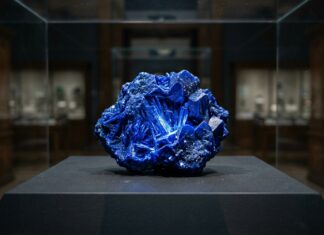 Un minéral bleu marocain fascine Londres 30 ans après son mystère scientifique