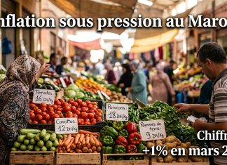 Hausse de l’indice des prix à la consommation de 1% en mars 2026