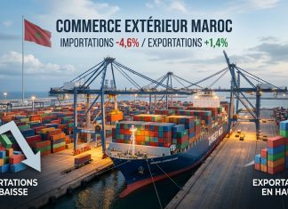 Commerce extérieur 2025 : importations en baisse et exportations en hausse