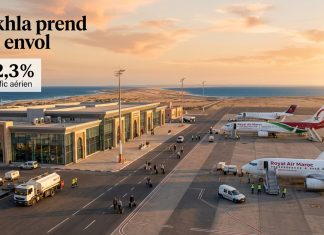 Aéroport de Dakhla : trafic en hausse de 12,3% au premier trimestre 2026