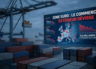 Zone euro: l’excédent commercial chute au T1 2026