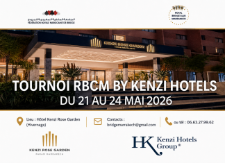 Kenzi Hotels Group accueille le tournoi du Royal Bridge Club Marrakech