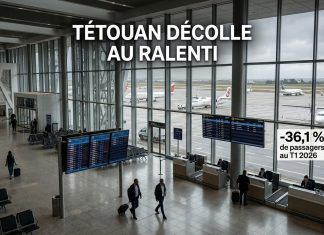 Trafic aérien : baisse de 36,1% à l’aéroport de Tétouan au T1 2026
