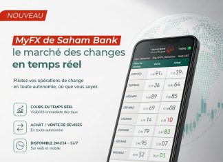 SAHAM Bank accélère sa transformation digitale avec MyFX, première application mobile de change au Maroc.