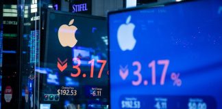 Wall Street chahutée entre l’envolée de Micron et la dégringolade d’Apple