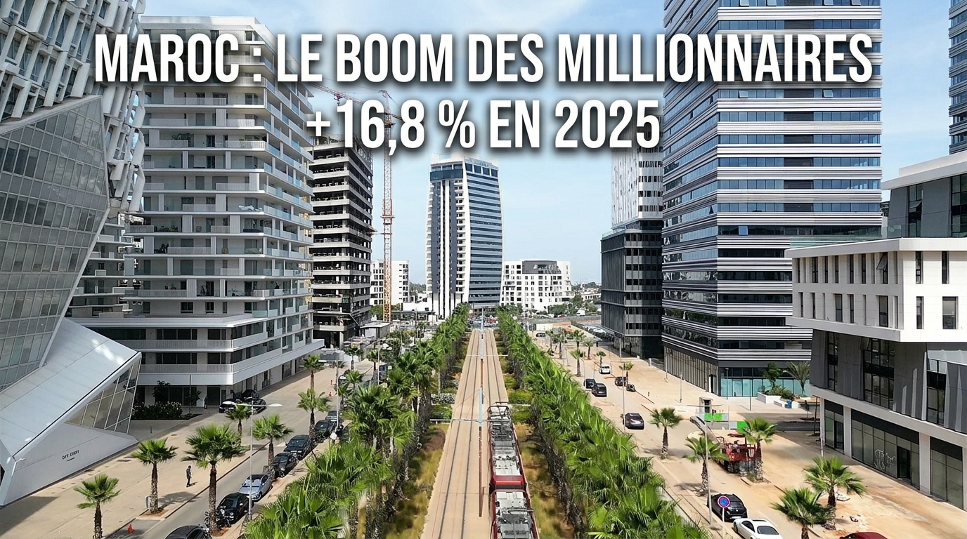 Le Maroc en tête de la progression des millionnaires en Afri