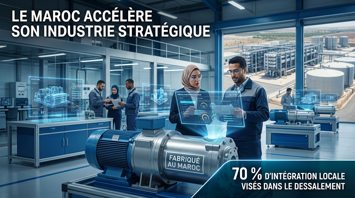 Industrie : le Maroc mise sur l’innovation locale pour accélérer sa souveraineté hydrique et industrielle