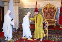 Sa Majesté le Roi reçoit les nouveaux membres de la Cour Constitutionnelle