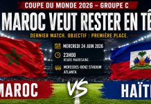 Coupe du monde 2026 : le Maroc vise la première place face à Haïti