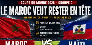 Coupe du monde 2026 : le Maroc vise la première place face à Haïti