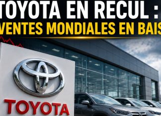 Toyota enregistre un quatrième mois consécutif de baisse de ses ventes mondiales