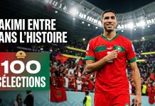 Achraf Hakimi fête sa 100ᵉ sélection avec les Lions de l’Atlas