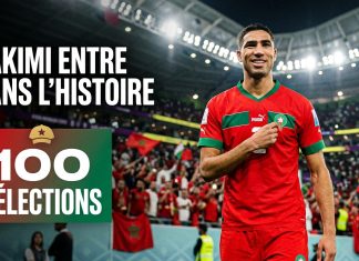 Achraf Hakimi fête sa 100ᵉ sélection avec les Lions de l’Atlas