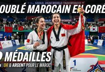 Taekwondo : Amina Dahhaoui en or et Farah Touzani en argent à Chuncheon