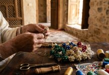 Bhalil célèbre l’art ancestral des boutons en soie lors d’un premier festival national