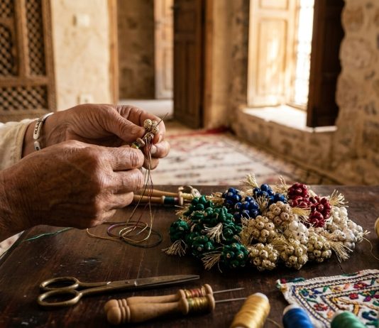 Bhalil célèbre l’art ancestral des boutons en soie lors d’un premier festival national