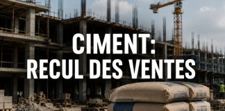 Les ventes de ciment reculent de 1,3 % au premier semestre 2026