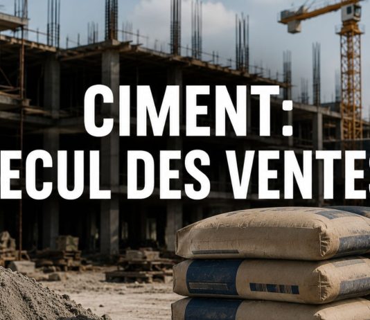 Les ventes de ciment reculent de 1,3 % au premier semestre 2026